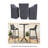  Outdoor Dining Set Covers For Asherton 2-Person Square Table & Chairs, Water-Repellent UV-Resistant Polyester