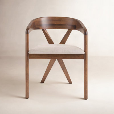 Greco Solid Wood Frame Dining Armchair