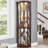 Lighted Corner Curio Cabinet For Displaying Collectibles, Wine, And Decorative Items, Offering Functional Storage And Elegant Design-1068901012