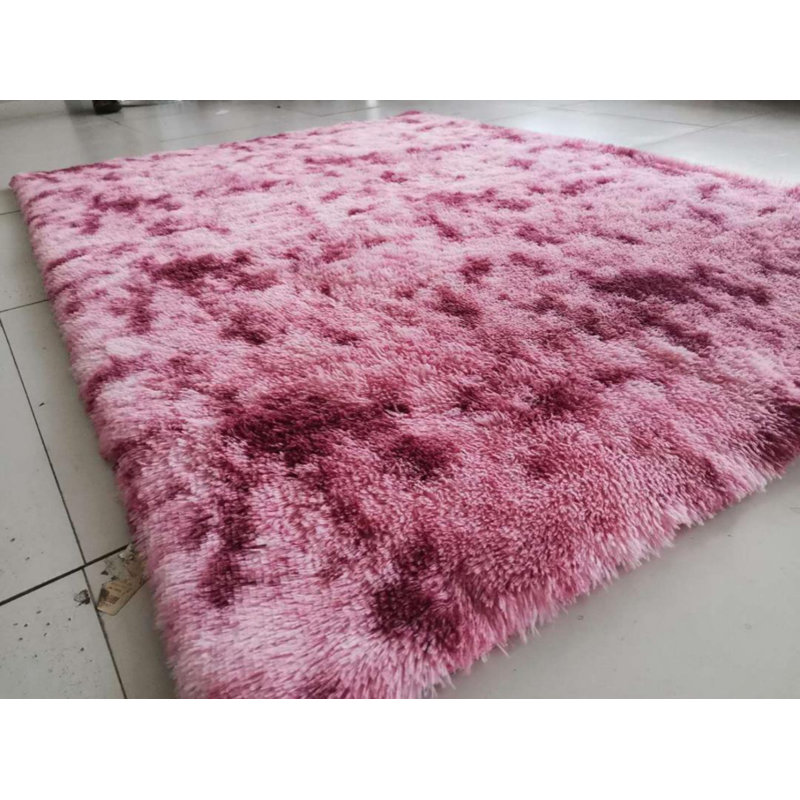 Chala Solid Colour Shag Area Rug, Rectangle 120 x 170cm