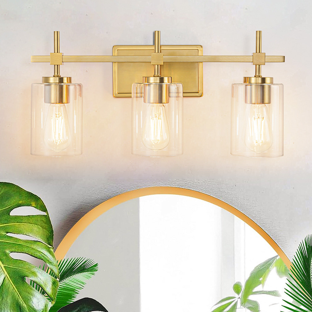 Breakwater Bay Aviara 3-Lights Dimmable Bathroom Vanity Light Modern ...