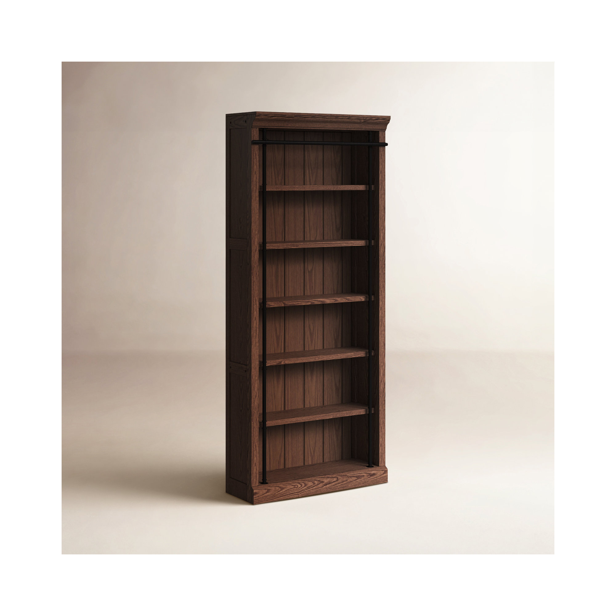Lorna Standard Bookcase, Oak