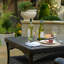 Davenport - Outdoor Coffee Table w/ Solid Bluestone Top & Hand Painted Aluminum Base
