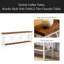 Table basse élégante, canapé de style nordique, console à 2 niveaux