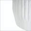 Table d'appoint d'extérieur sculptée Cicci - Blanc avec motif cylindrique
