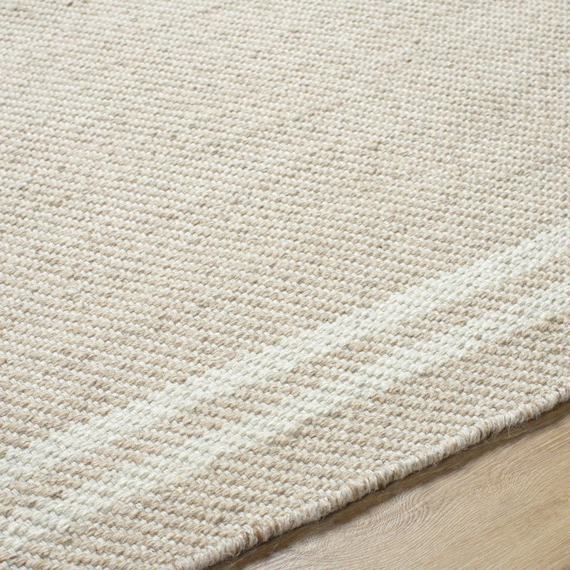 Tapis ivoire / noir / beige Lavande, Tapis de couloir 2 pi 6 po x 8 pi