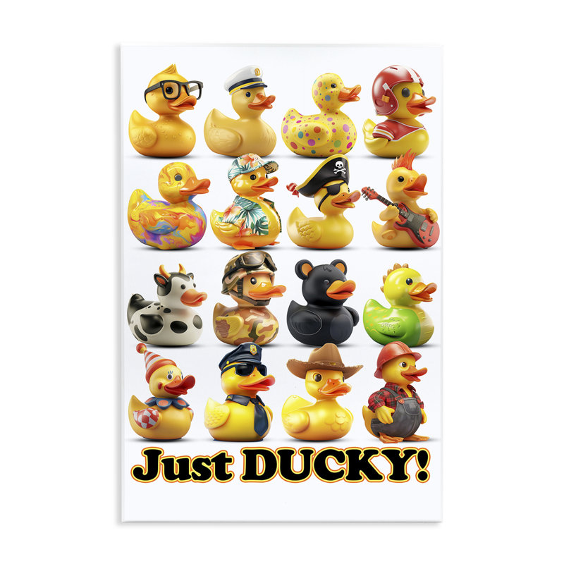 Plaque murale Just Ducky, par Jim Baldwin, H 15 po x l 10 po
