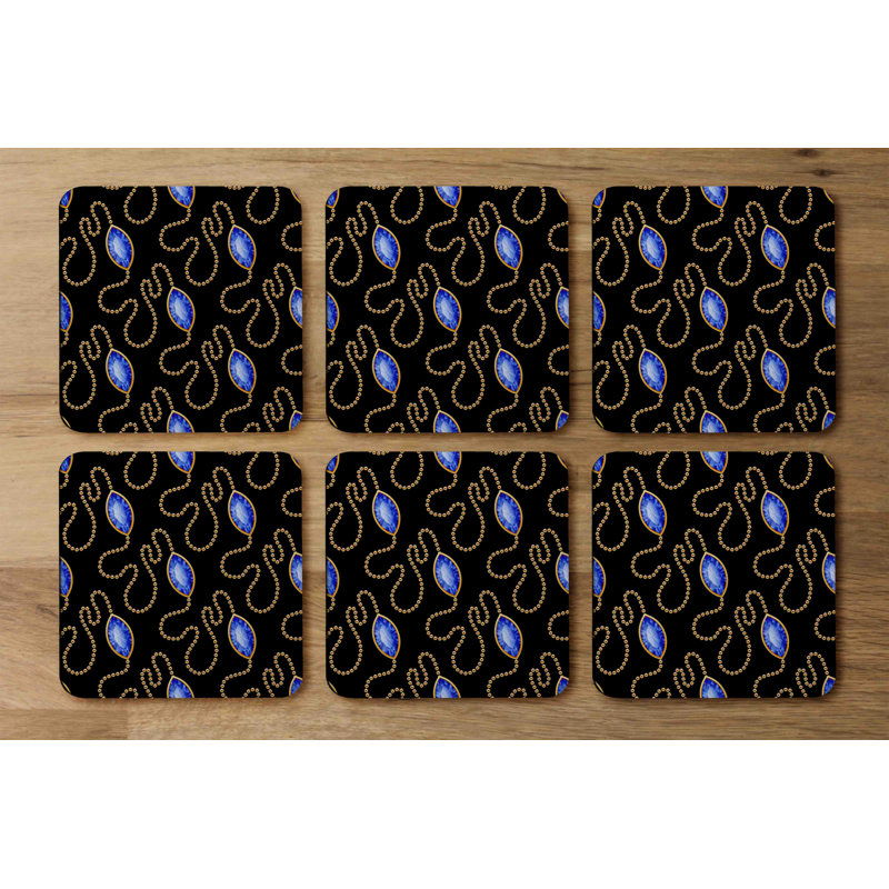 Square 6 Piece Coaster Set
