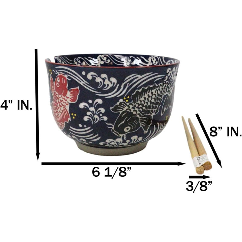 Ensemble de bol Koi Fishes