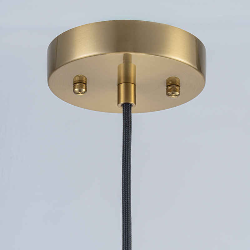 Single Light Clear Ribbed Glass Pendant Light