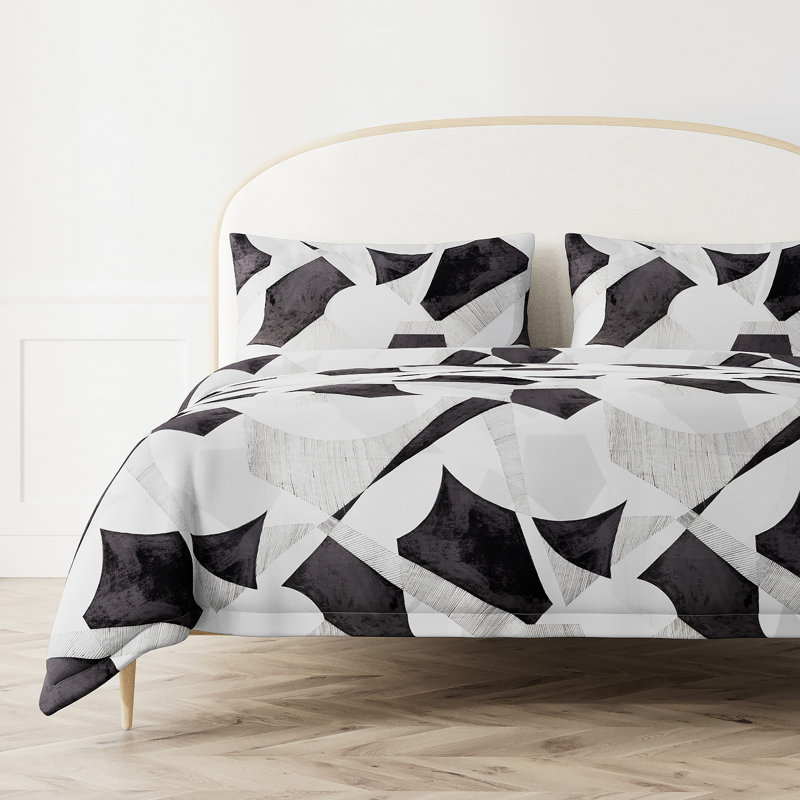 Clio Duvet Cover, King Duvet Cover, Pearl
