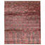 Hand-Knotted High-Quality Red and Green Area Rug