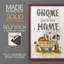 Gnome Place - reproduction encadrée de qualité supérieure - prête à être accrochée - aucun clou requis - aucun clou requis-108037843-108037845