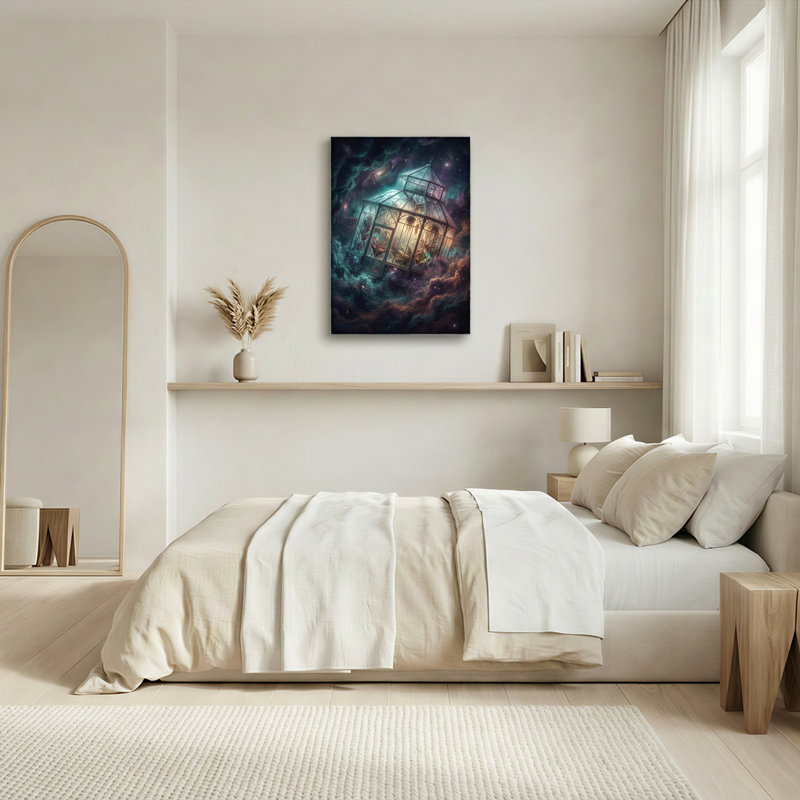 Cosmic Greenhouse, reproduction d'art sur toile, ensemble de 1, Wrapped Canvas, 24"H x 16"W