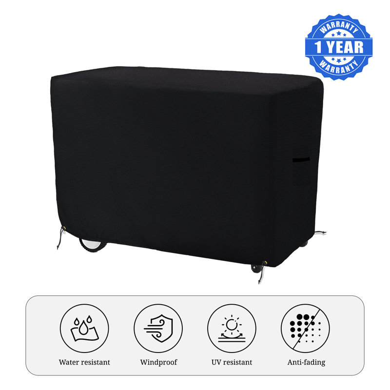 High Density Multipurpose Patio Bar Cart Cover, Beverage Serving Cart Cover, Rolling Wicker Bar Cart Cover for Outdoor Bar Cart 
