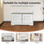 Banc de rangement pour chaussures avec 2 portes