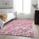 Premium Machine Washable Cerrito AMF501 Pink Rug