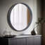 Miroir mural rond en bois pour meuble-lavabo de salle de bain-88364435-90993439