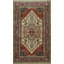 Tapis géométrique ivoire en laine pour vestibule 3 x 5