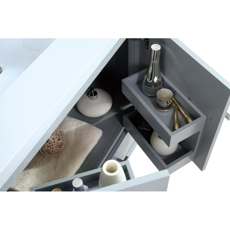 Ensemble de meuble-lavabo simple 31 po Riley, Gris