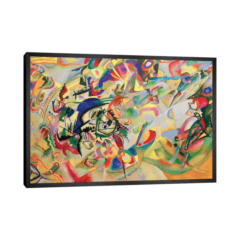 Composition VII by Wassily Kandinsky - Wrapped Canvas Painting, Black Framed, 66.04 cm H x 45.72 cm W