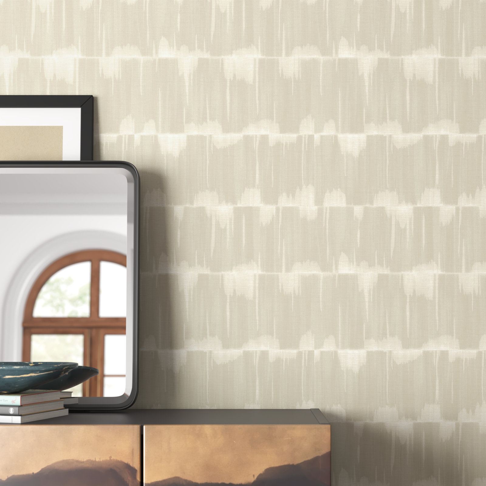 Evelia Peel & Stick Abstract Wallpaper, Neutral