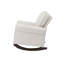 Chaise berçante Elvin, tissu beige