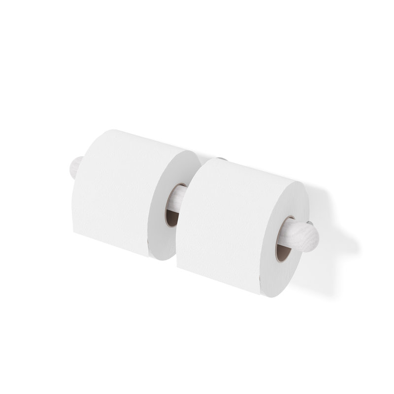 Franci Wall Mounted Toilet Paper Holder, Light Grey