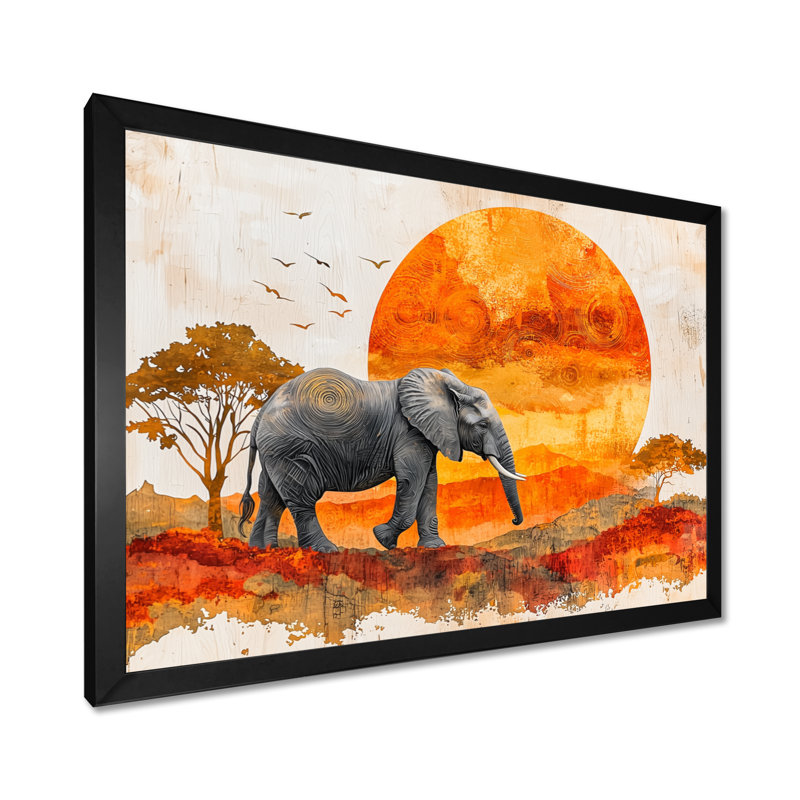 Haglund - Animals Wall Art, Reproduction encadrée d'une seule photo, Noir, H 12 po x l 20 po