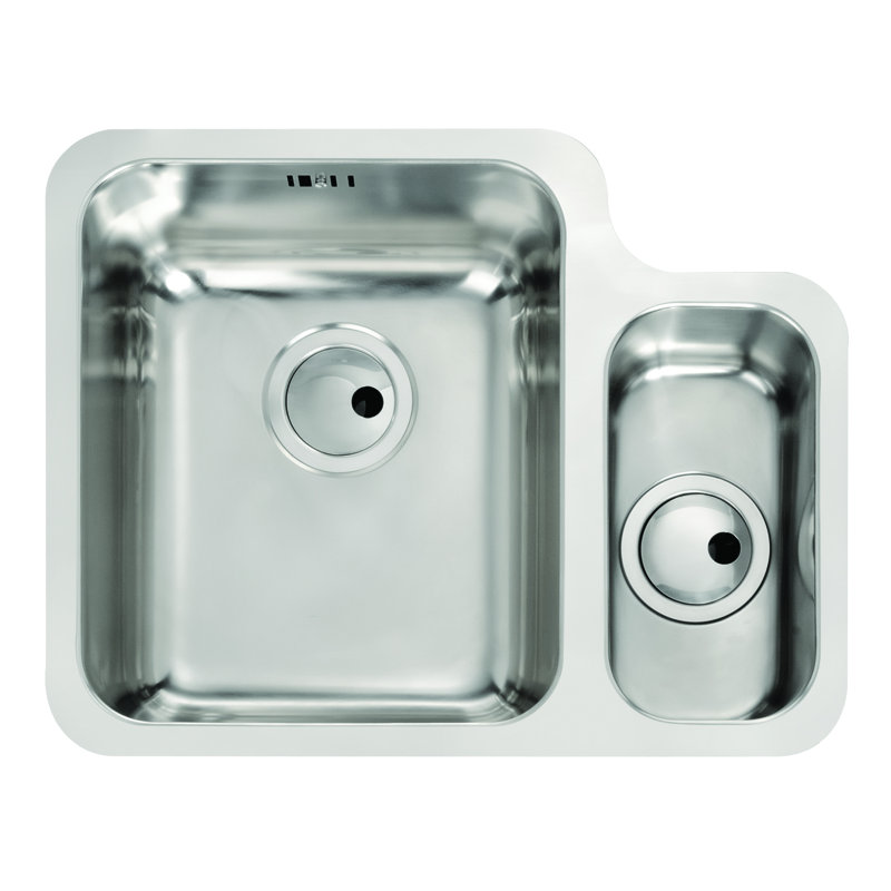 Abode Designs Matrix 450mm W Stainless Steel Kitchen Sink, Left Hand
