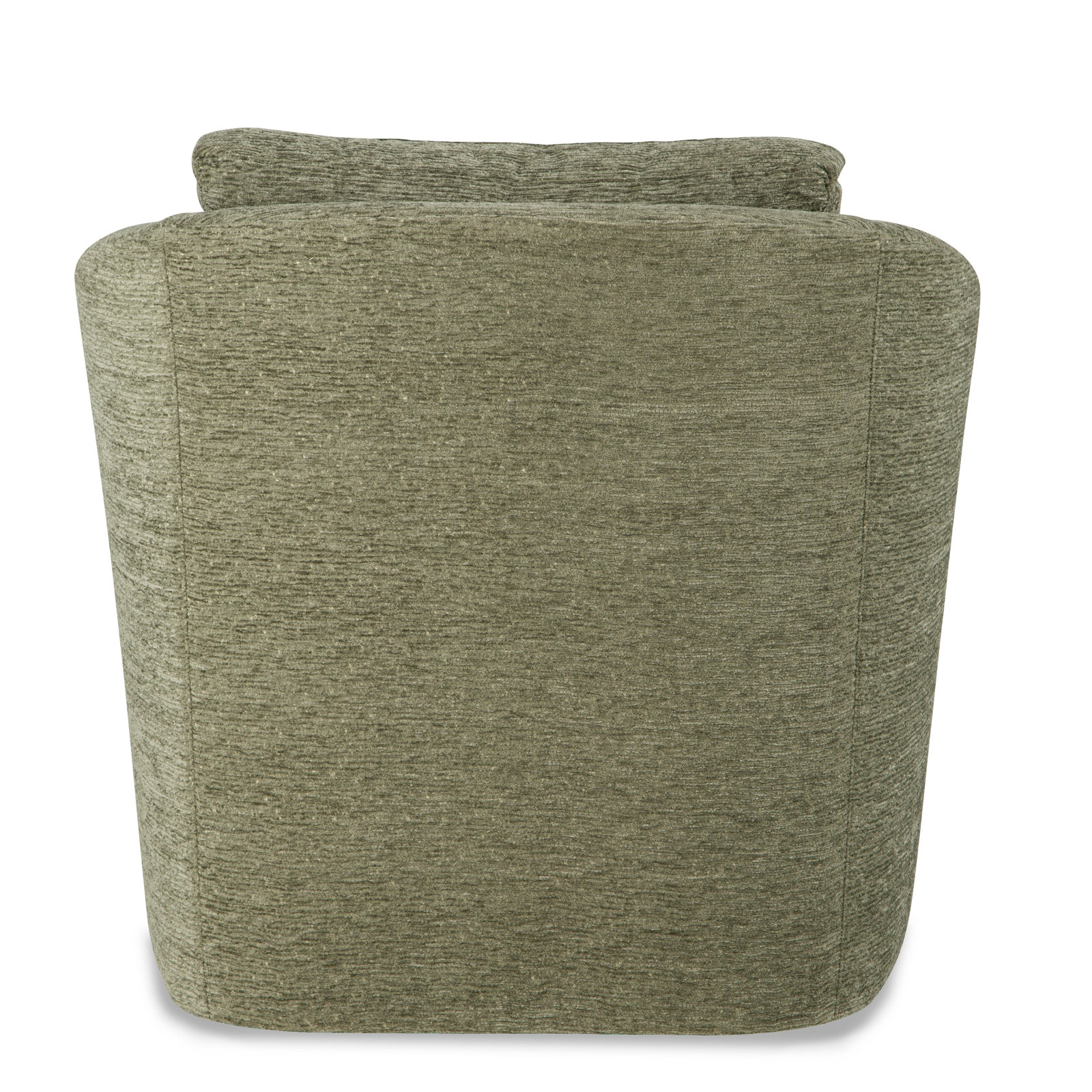Mileva Upholstered Swivel Barrel Chair, Ida Gray