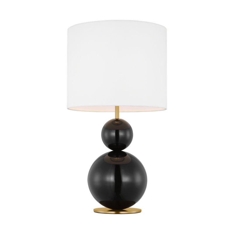 Medium Table Lamp, Gloss Black