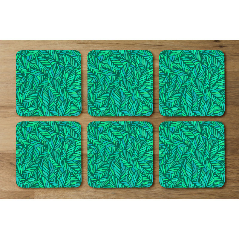 Drucy Square 6 Piece Coaster Set