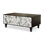 47.24" Black Solid Wood Rectangular Coffee Table