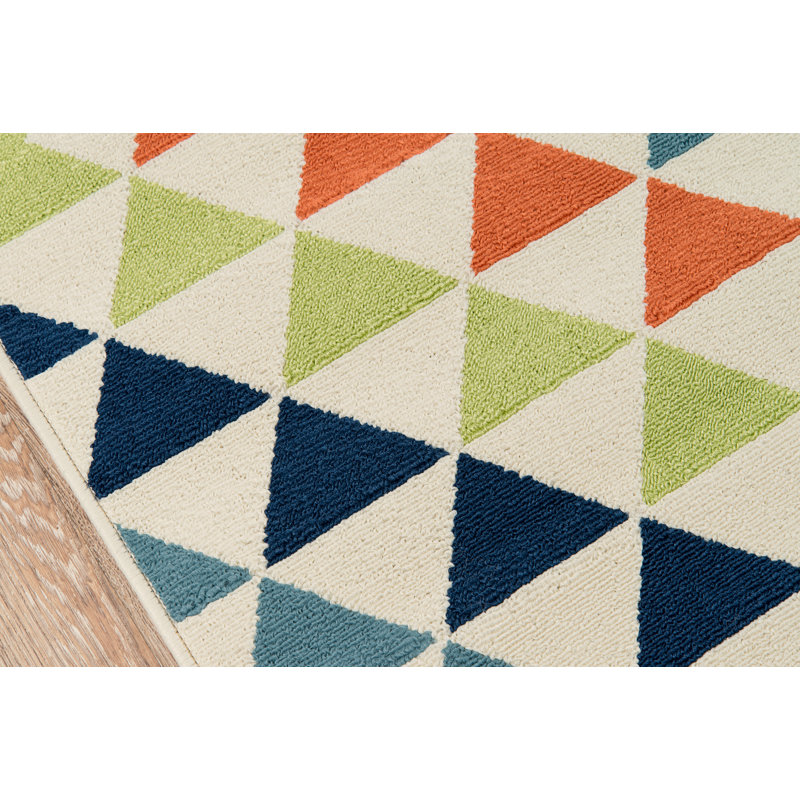 Tapis multicolore Turnbow, Rectangle 2 pi 3 po x 4 pi 6 po