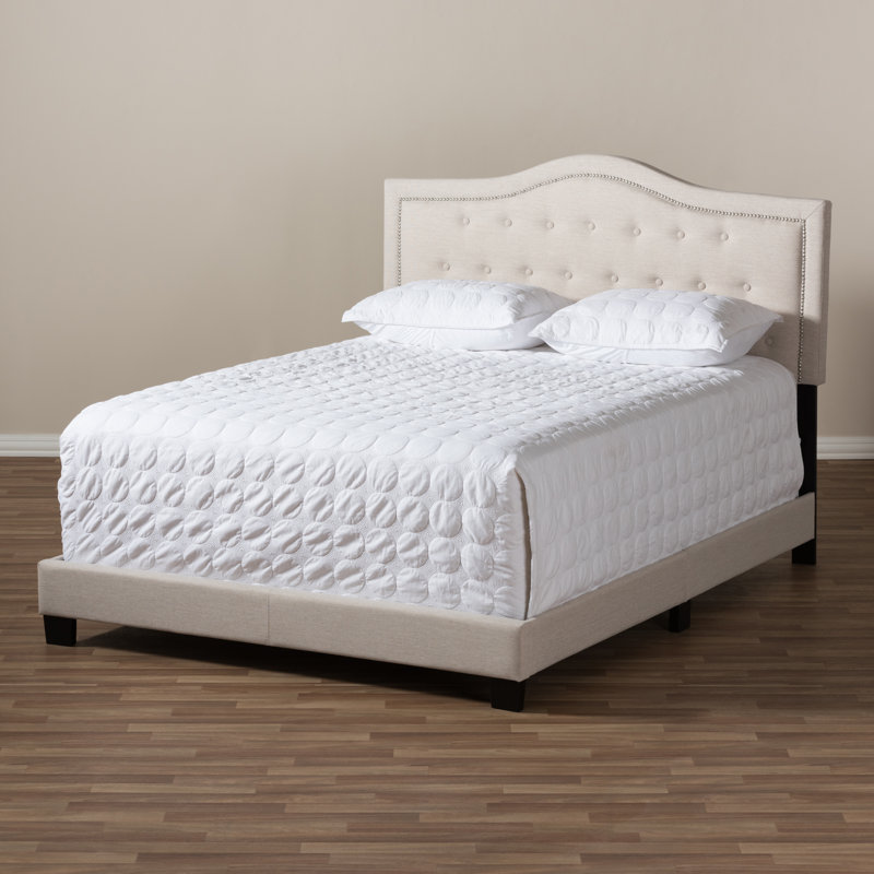 Ermadine Upholstered Standard Bed, King, Light Beige