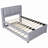 Upholstery Platform Bed With Trundle,Trundle Can Be Flat Or Erected-769681373-739510878