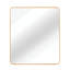 Miroir de salle de bain carré encadré en métal doré 36 po x 36 po.-2021240132-2021240143-2021240177