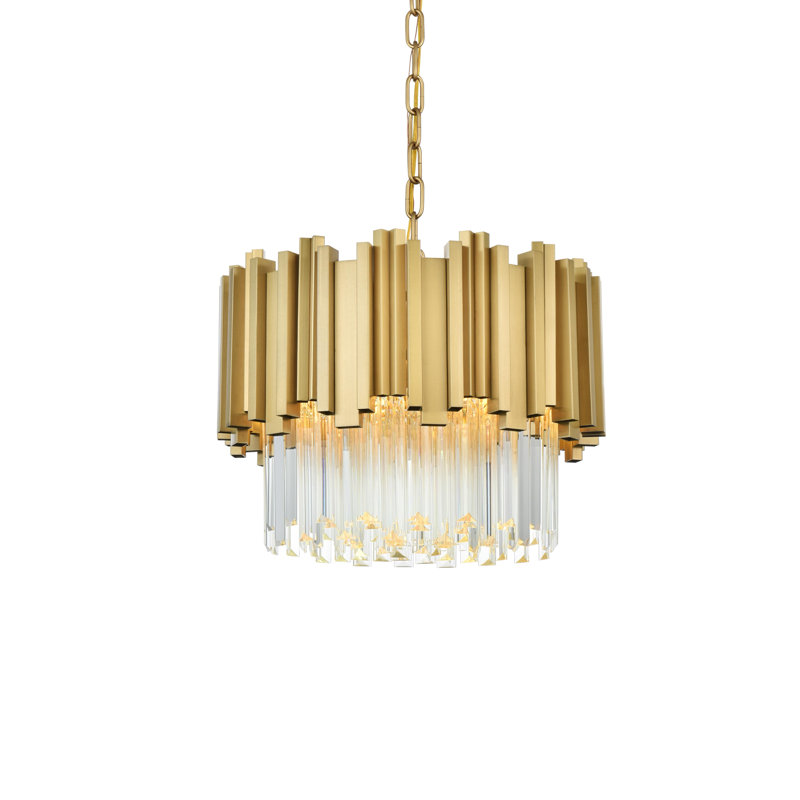 Lustre Lenora 16 pouces, Or satiné