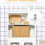 Armoire de rangement autoportante de 63 po avec garde-manger à 4 portes, tablette réglable pour la salle à manger et le salon, buffet à finition blanche, coin cuisine