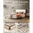 Upholstered Low Platform Bed Frame with Headboard, No Box Spring Needed-1473865809