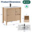 Meuble-lavabo simple autoportant de style ferme moderne de 91 cm (36 po) avec comptoir, robinet et drain, pieds droits apparents