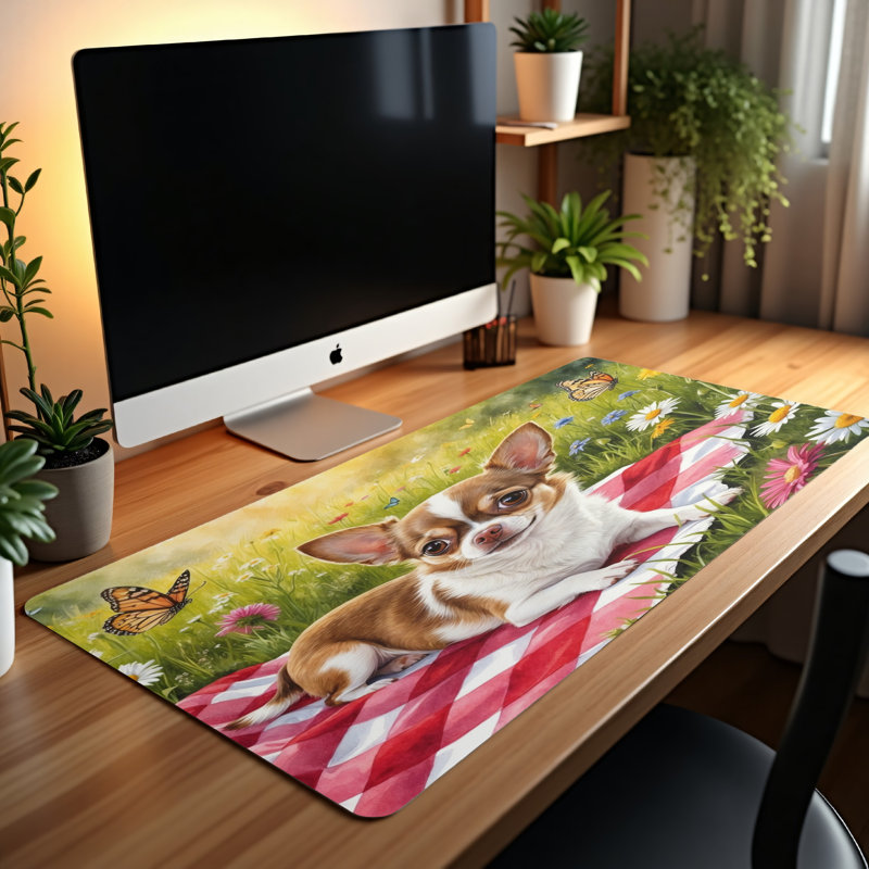 Polyester Desk Pad, 14.4x12.1