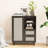 Storage Cabinet With Adjustable Shelf And Two Drawers For Entryway, Living Room, Kitchen - Airy Appearance, Black Engineered Wood, 27.4 In Wide Airy, 15.18 Deep-1689865761