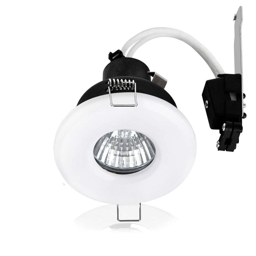 Mamadou IP65 Rated GU10 White Downlight & 3000K 5W GU10 LED Bulb