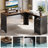 Derick 55.7'' W L-Shaped Computer Desk with File Drawer and Drawer Pedestal-1541437846
