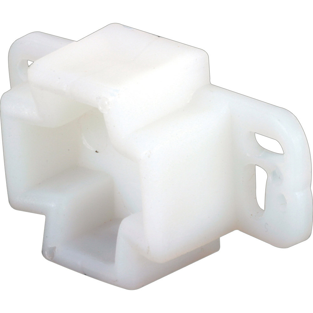 White, Plastic, Center Rail Drawer Track Rail Support Bracket (Set of 2) Prime-Line