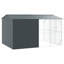 Cage à oiseaux avec rangement anthracite vidaXL 169,29 x 122,05 x 97,24 po-465722519