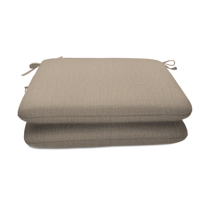 Sunbrella Indoor/Outdoor Reversible Seat Cushion, Cast Ash Sunbrella®, 20" W x 18" D