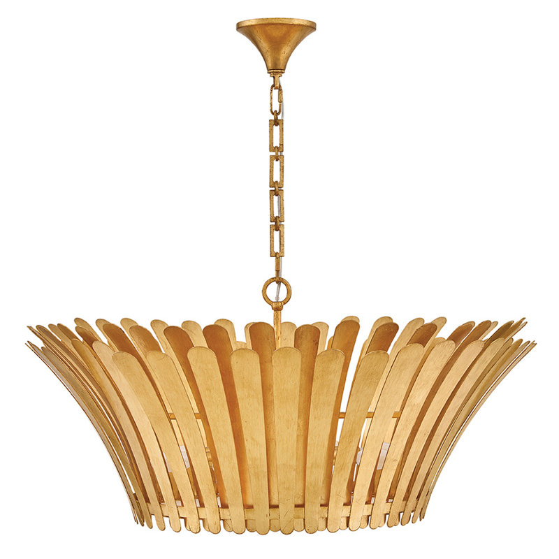 Hinkley Reina Chandelier, Distressed Brass